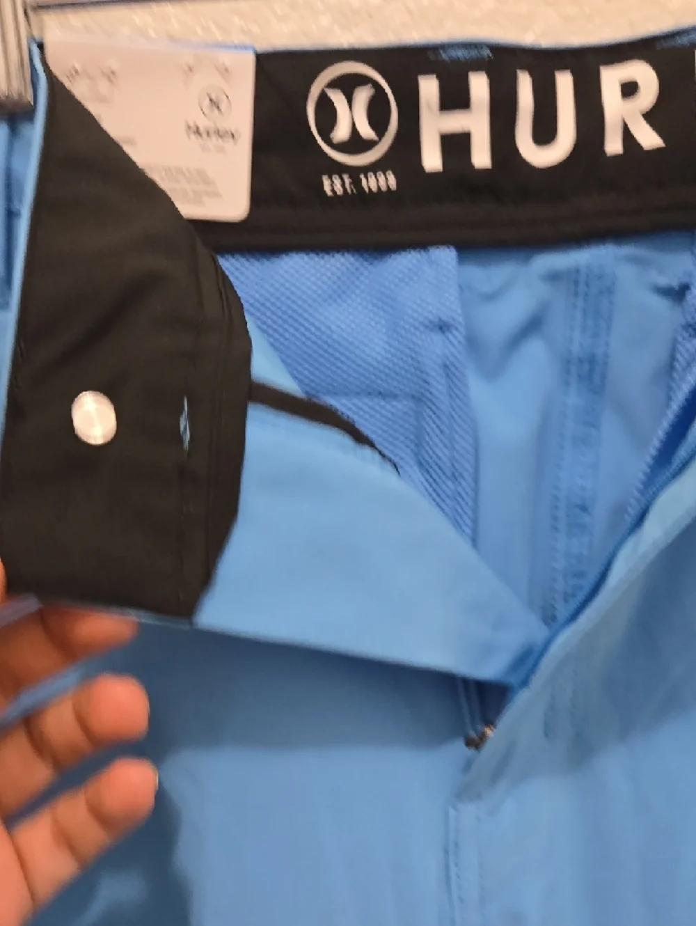 Hurley Men's All Day Hybrid Shorts - Sky Blue - Picture 7 of 8